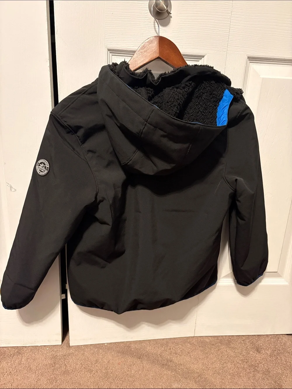 Zeroxposur Boys Sherpa Lined Hooded Jacket black Size M(8)